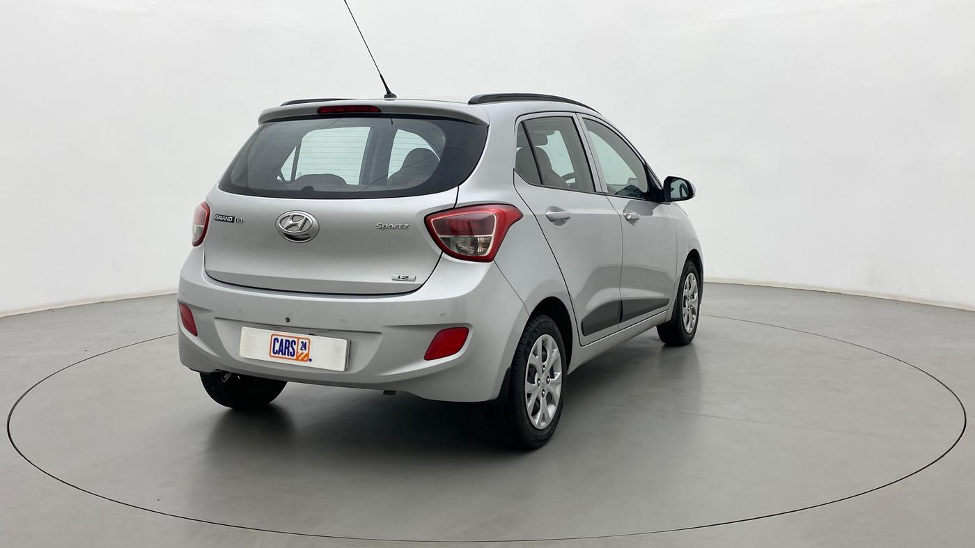 2016 Hyundai Grand i10 SPORTZ 1.2 KAPPA VTVT, Petrol, Manual, 61,733 km, Right Back Diagonal