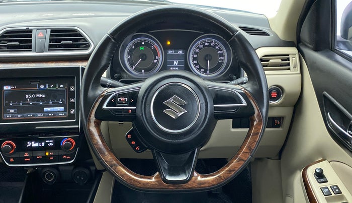 2017 Maruti Dzire ZDI PLUS AMT, Diesel, Automatic, 93,225 km, Steering Wheel Close Up