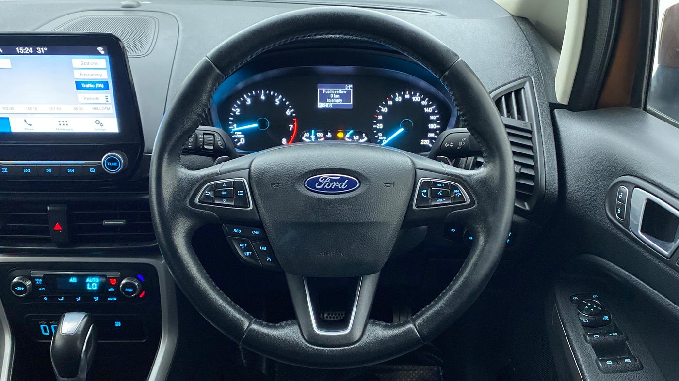 2018 Ford Ecosport TITANIUM + 1.5L PETROL AT, Petrol, Automatic, 36,725 km, Steering Wheel Close Up