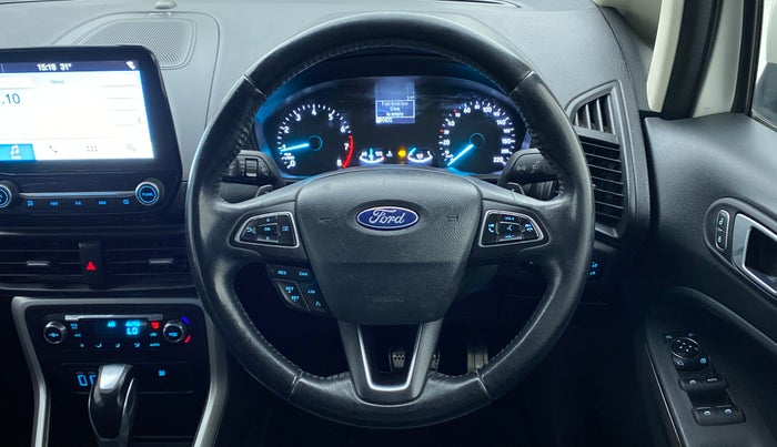 2018 Ford Ecosport TITANIUM + 1.5L PETROL AT, Petrol, Automatic, 64,621 km, Steering Wheel Close Up