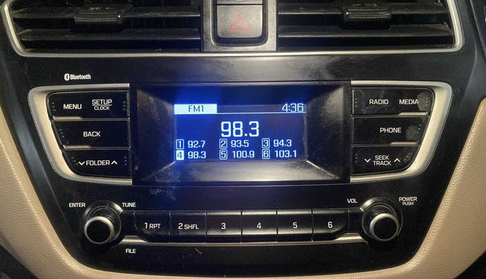 2018 Hyundai Elite i20 SPORTZ 1.2, Petrol, Manual, 46,184 km, Infotainment system - Rear speakers missing / not working