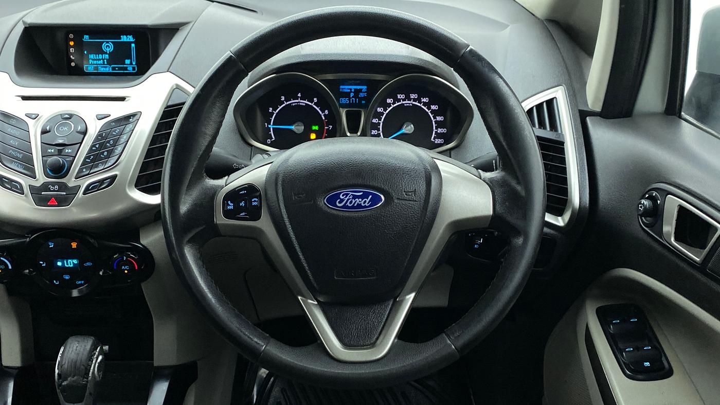 2014 Ford Ecosport TITANIUM 1.5L PETROL AT, Petrol, Automatic, 65,081 km, Steering Wheel Close Up