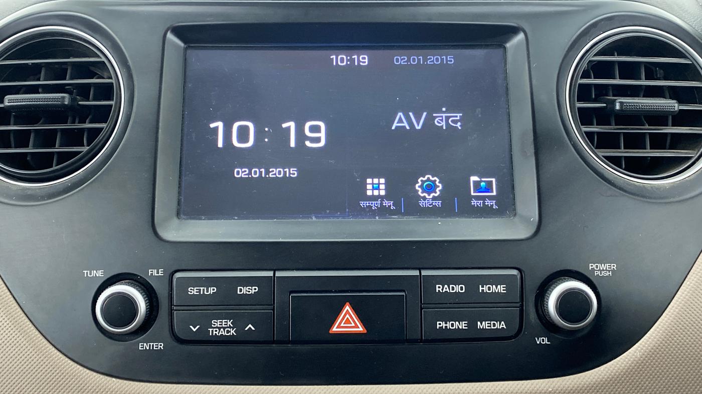 2017 Hyundai Grand i10 SPORTZ (O) 1.2 KAPPA VTVT, Petrol, Manual, 37,646 km, Infotainment System
