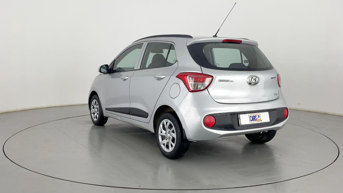2017 Hyundai Grand i10 SPORTZ (O) 1.2 KAPPA VTVT, Petrol, Manual, 37,646 km, Left Back Diagonal