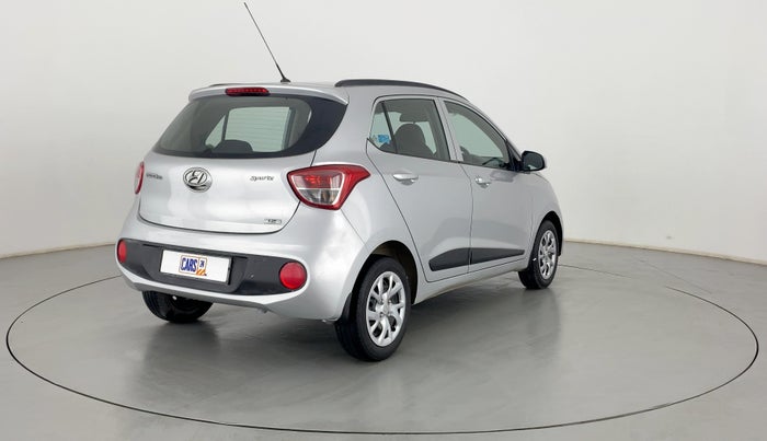 2017 Hyundai Grand i10 SPORTZ (O) 1.2 KAPPA VTVT, Petrol, Manual, 37,646 km, Right Back Diagonal