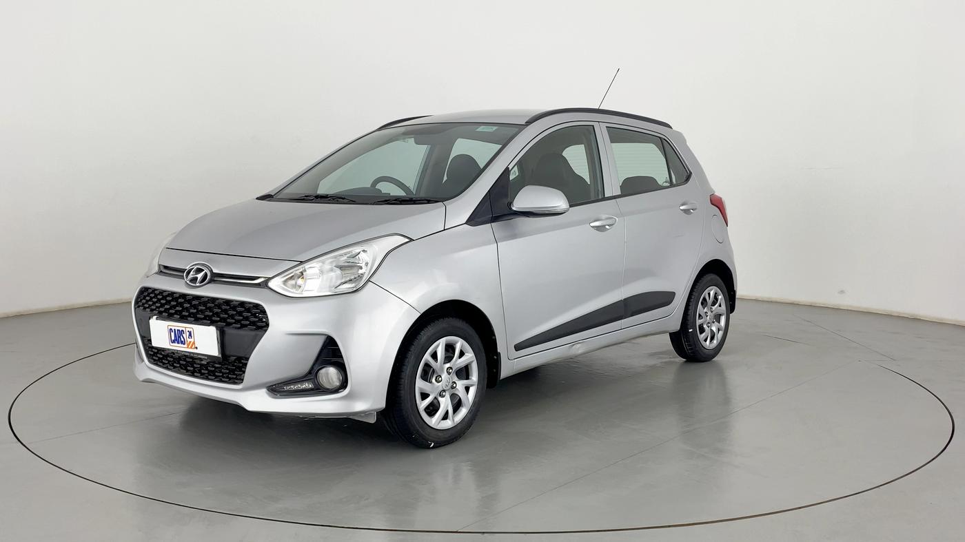 2017 Hyundai Grand i10 SPORTZ (O) 1.2 KAPPA VTVT, Petrol, Manual, 37,646 km, Left Front Diagonal