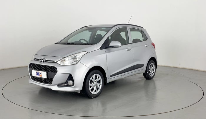 2017 Hyundai Grand i10 SPORTZ (O) 1.2 KAPPA VTVT, Petrol, Manual, 37,646 km, Left Front Diagonal