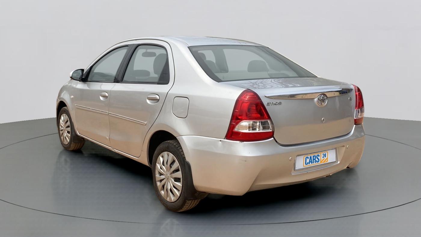 2014 Toyota Etios G, Petrol, Manual, 72,305 km, Left Back Diagonal