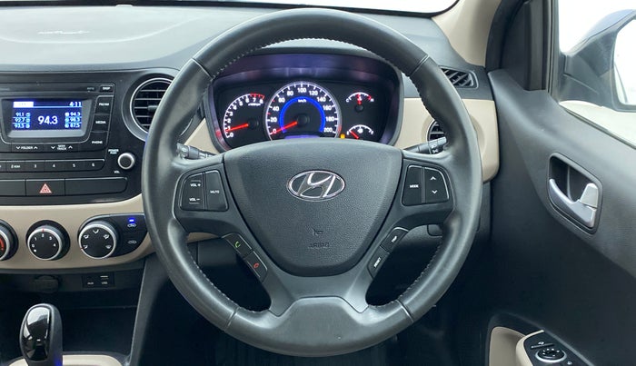 2016 Hyundai Grand i10 ASTA (O) AT 1.2 KAPPA VTVT, Petrol, Automatic, 33,358 km, Steering Wheel Close Up