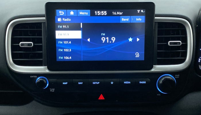 2019 Hyundai VENUE SX 1.0 (O) TURBO, Petrol, Manual, 20,679 km, Infotainment System