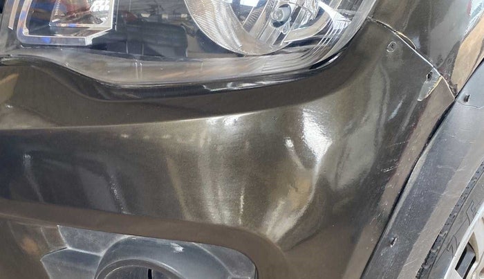 2017 Renault Kwid 1.0 RXL AT, Petrol, Automatic, 56,440 km, Front bumper - Paint has minor damage
