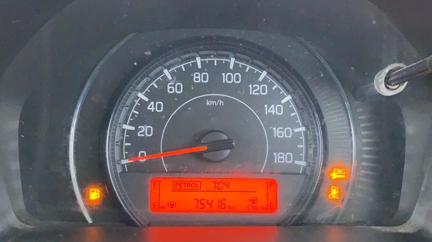 2020 Maruti New Wagon-R LXI CNG 1.0, CNG, Manual, 75,415 km, Odometer Image