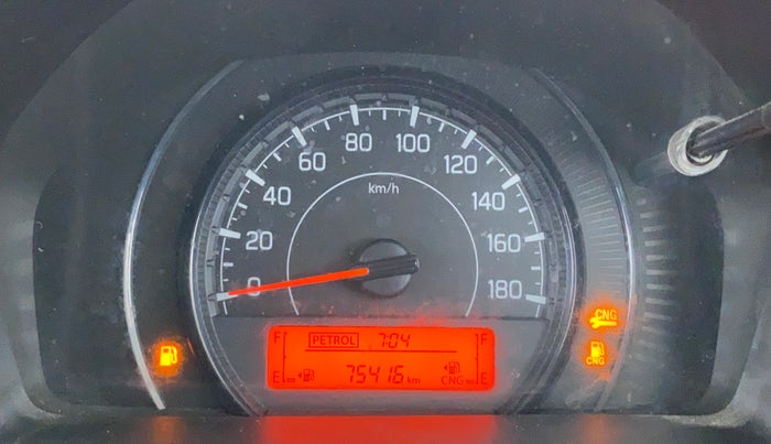2020 Maruti New Wagon-R LXI CNG 1.0, CNG, Manual, 75,415 km, Odometer Image