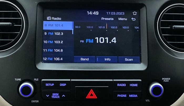 2018 Hyundai Xcent SX 1.2, Petrol, Manual, 74,545 km, Infotainment System