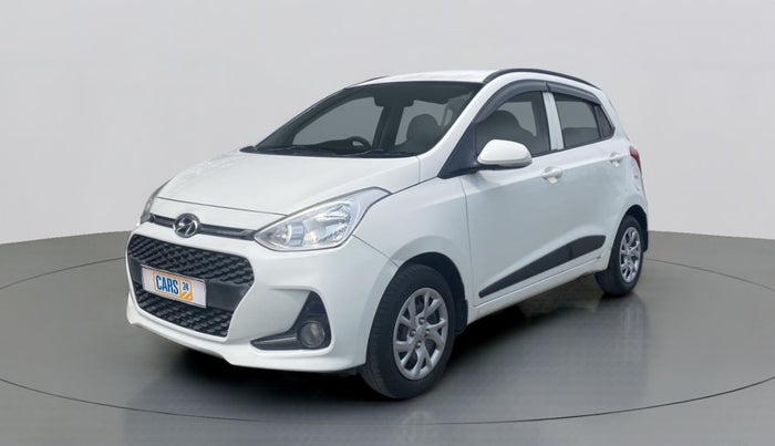 2018 Hyundai Grand i10 SPORTZ 1.2 KAPPA VTVT, Petrol, Manual, 21,069 km, Left Front Diagonal