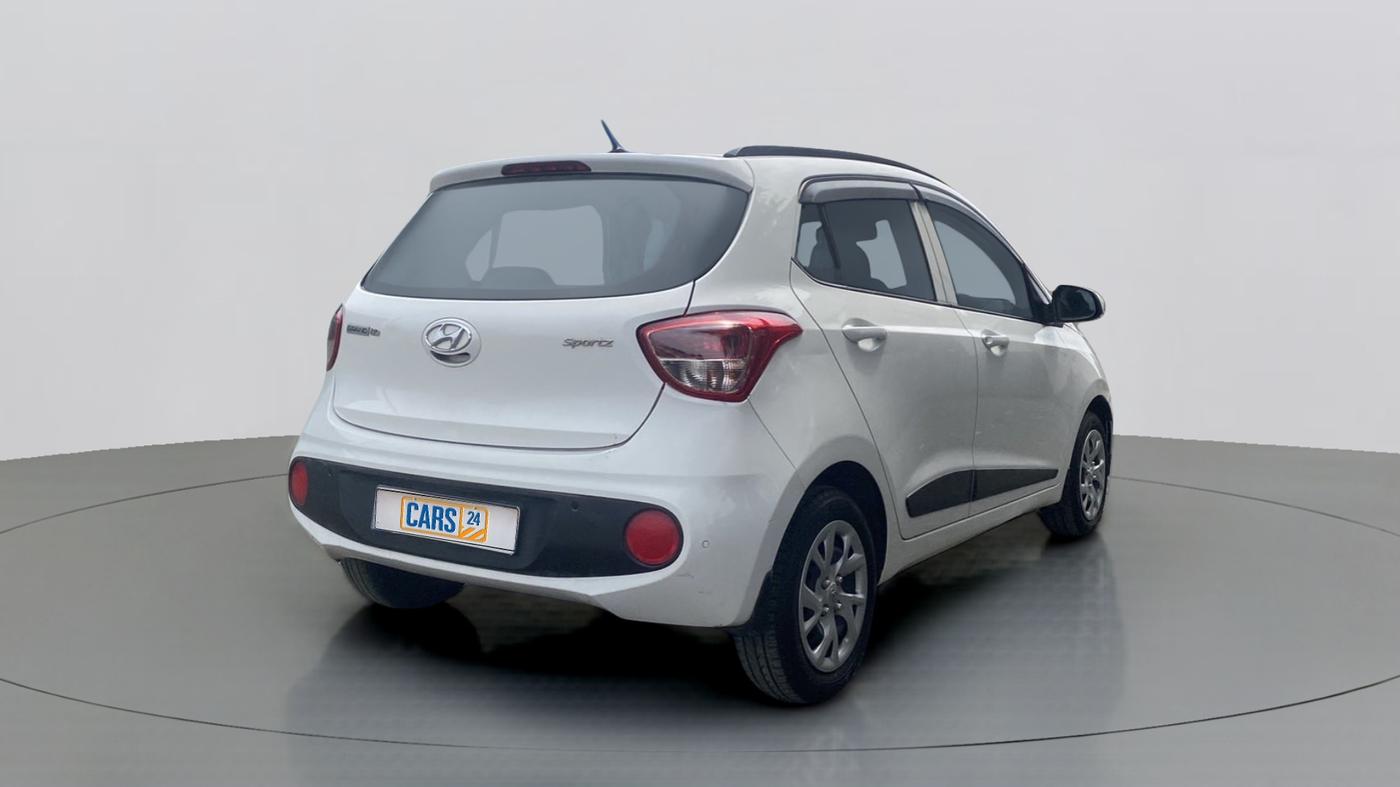 2018 Hyundai Grand i10 SPORTZ 1.2 KAPPA VTVT, Petrol, Manual, 21,069 km, Right Back Diagonal