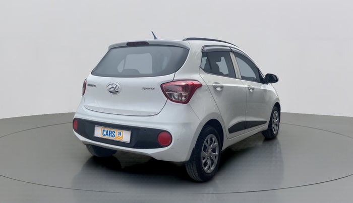 2018 Hyundai Grand i10 SPORTZ 1.2 KAPPA VTVT, Petrol, Manual, 21,069 km, Right Back Diagonal