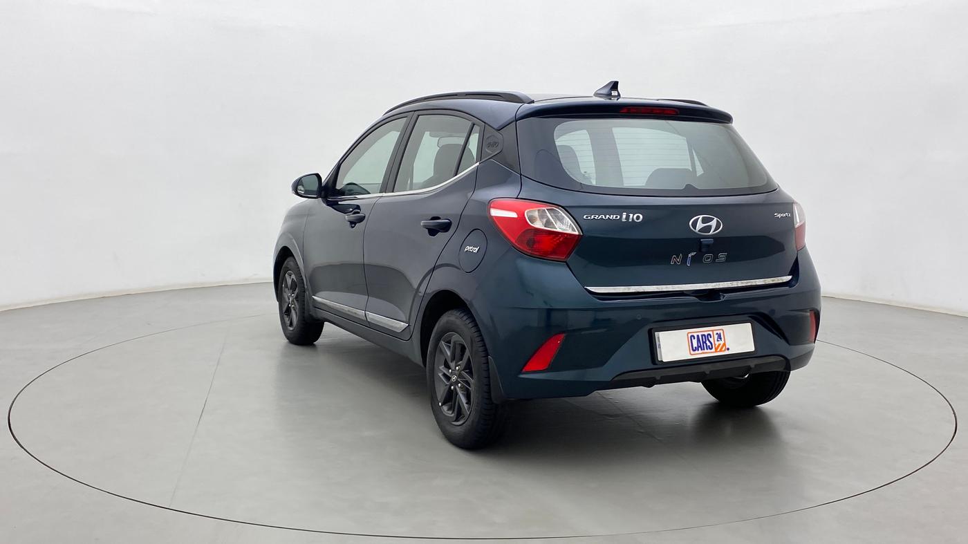 2020 Hyundai GRAND I10 NIOS SPORTZ AMT 1.2 KAPPA VTVT, Petrol, Automatic, 54,078 km, Left Back Diagonal