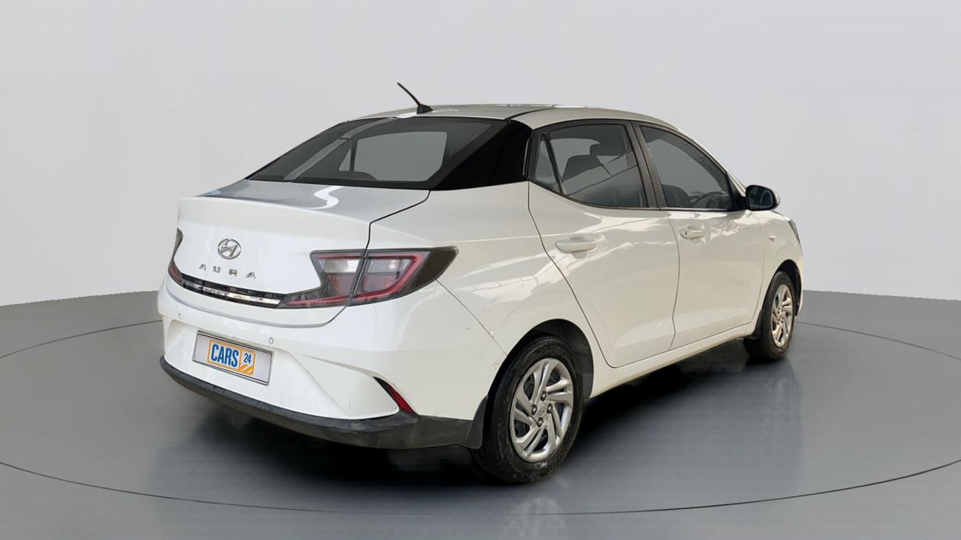 2021 Hyundai AURA S 1.2 CNG, CNG, Manual, 76,518 km, Right Back Diagonal
