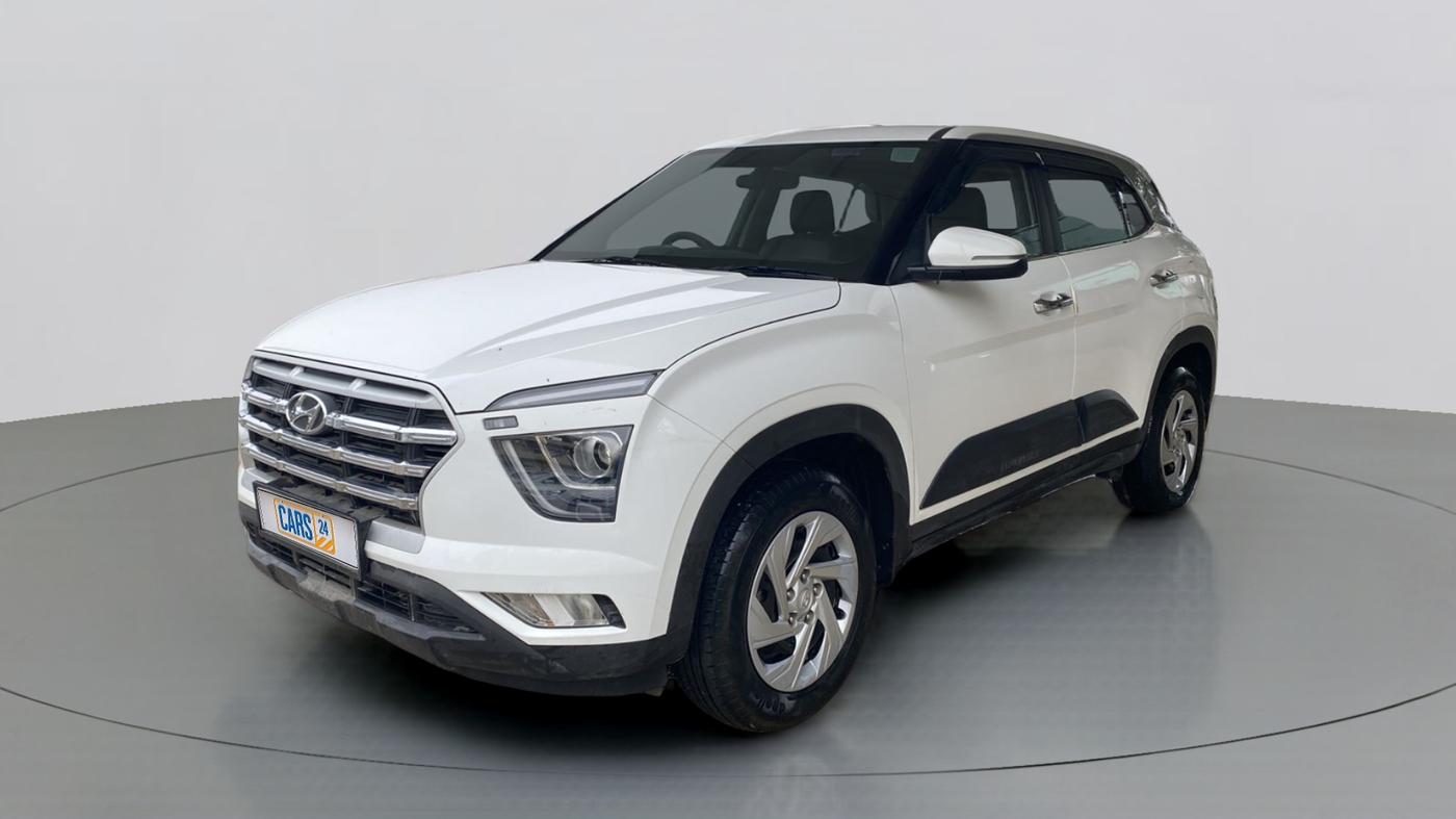 2021 Hyundai Creta E 1.5 PETROL, Petrol, Manual, 23,860 km, Left Front Diagonal