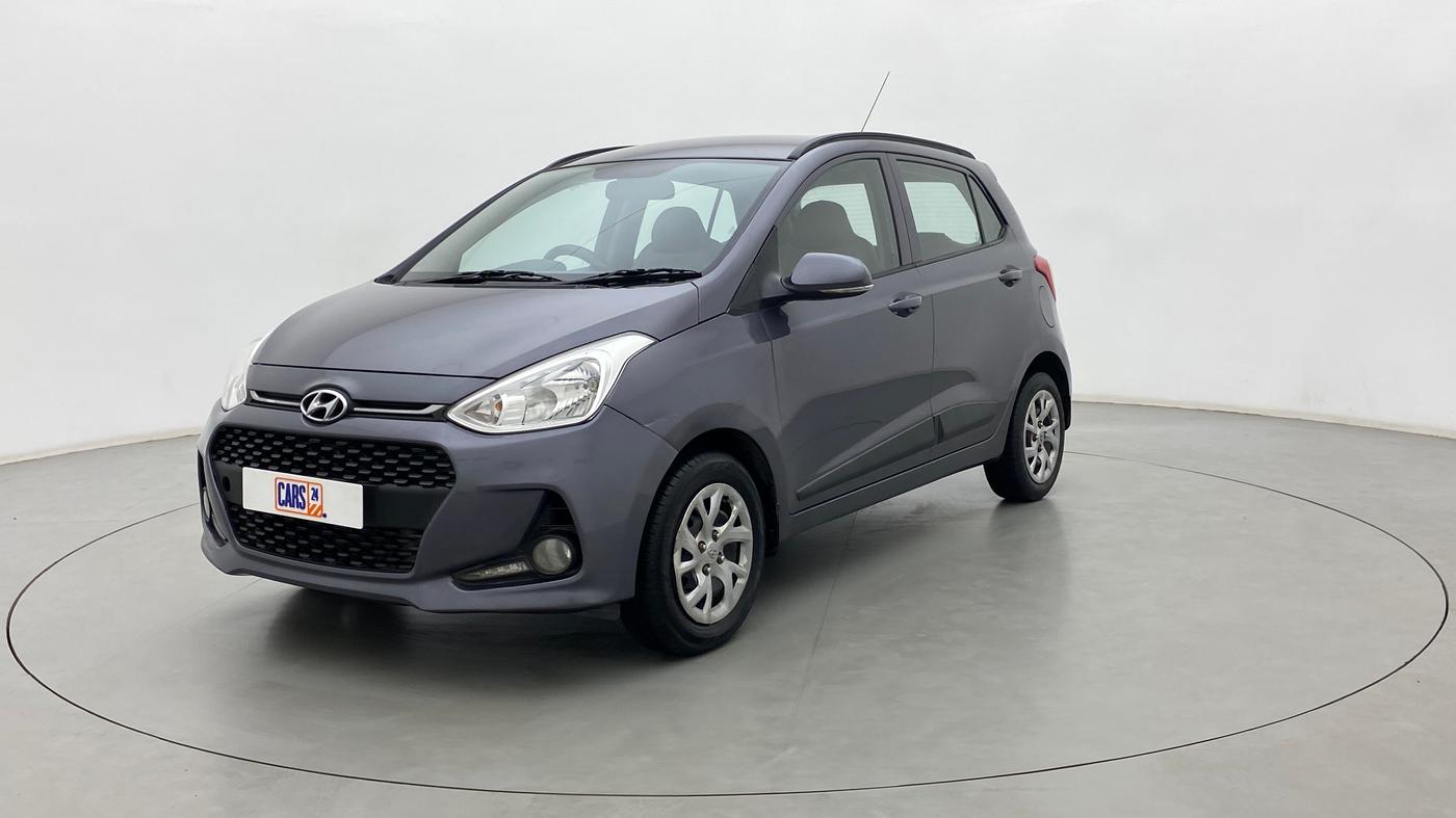 2017 Hyundai Grand i10 SPORTZ (O) 1.2 KAPPA VTVT, Petrol, Manual, 63,134 km, Left Front Diagonal