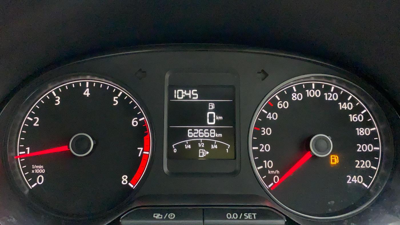 2017 Volkswagen Vento ALL STAR 1.6 MPI, Petrol, Manual, 62,666 km, Odometer Image