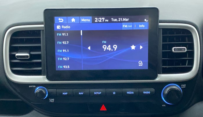 2021 Hyundai VENUE SX 1.0 (O) TURBO IMT, Petrol, Manual, 7,188 km, Infotainment System