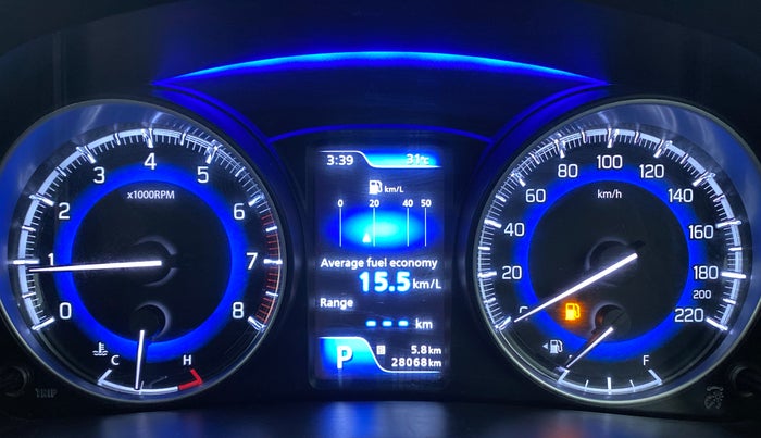 2020 Toyota Glanza V CVT, Petrol, Automatic, 28,068 km, Odometer Image