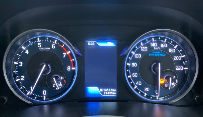 2021 Maruti Ertiga ZXI+ SHVS, Petrol, Manual, 77,429 km, Odometer Image