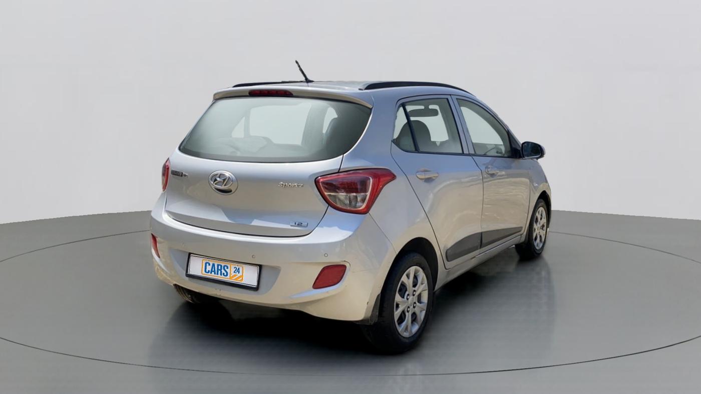2015 Hyundai Grand i10 SPORTZ 1.2 KAPPA VTVT, Petrol, Manual, 30,152 km, Right Back Diagonal