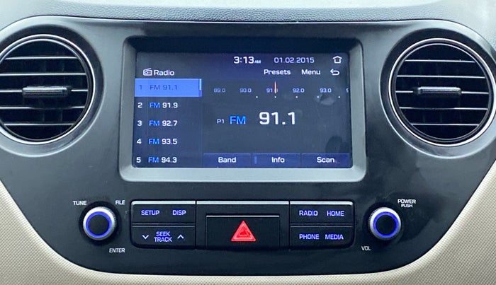 2017 Hyundai Grand i10 ASTA 1.2 KAPPA VTVT, Petrol, Manual, 45,959 km, Infotainment System