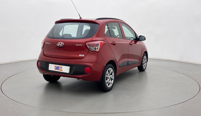 2017 Hyundai Grand i10 SPORTZ (O) 1.2 KAPPA VTVT, Petrol, Manual, 46,579 km, Right Back Diagonal