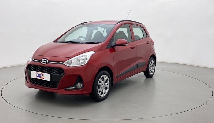 2017 Hyundai Grand i10 SPORTZ (O) 1.2 KAPPA VTVT, Petrol, Manual, 46,579 km, Left Front Diagonal