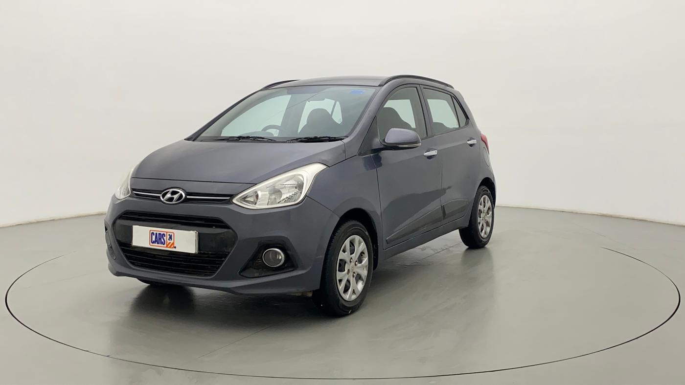 2014 Hyundai Grand i10 SPORTZ 1.2 KAPPA VTVT, Petrol, Manual, 77,919 km, Left Front Diagonal