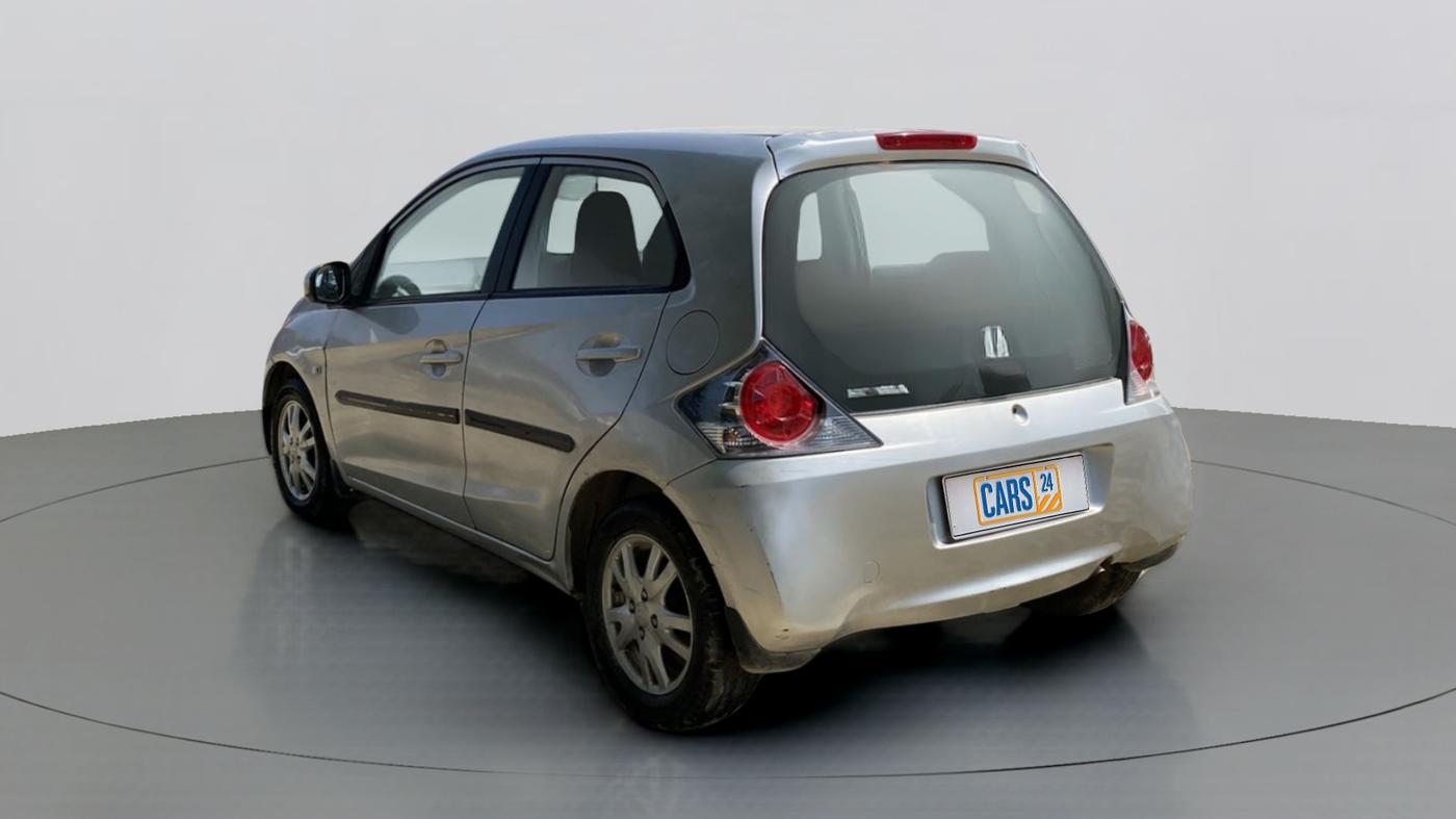 2012 Honda Brio V MT, Petrol, Manual, 62,278 km, Left Back Diagonal