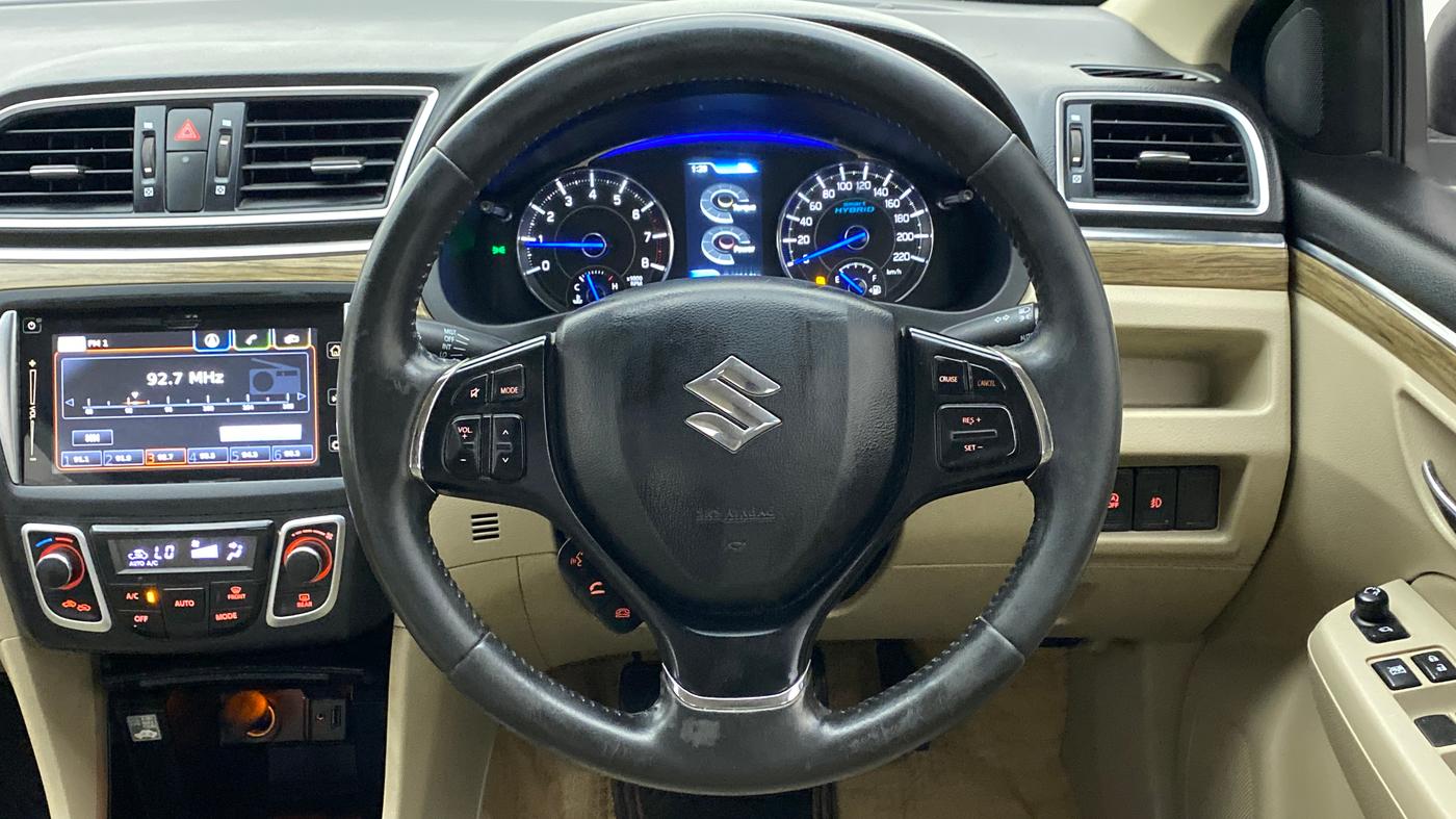2018 Maruti Ciaz ALPHA 1.5 SHVS PETROL, Petrol, Manual, 65,929 km, Steering Wheel Close Up