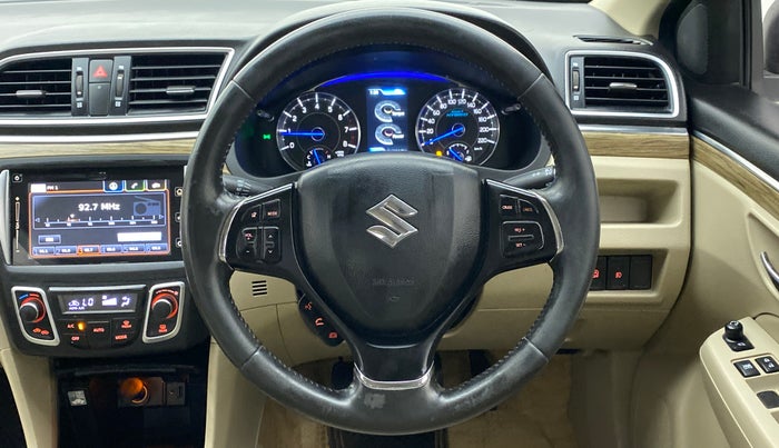 2018 Maruti Ciaz ALPHA 1.5 SHVS PETROL, Petrol, Manual, 65,929 km, Steering Wheel Close Up