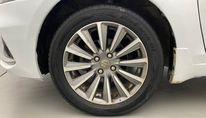 2018 Maruti Ciaz ALPHA 1.5 SHVS PETROL, Petrol, Manual, 65,929 km, Left Front Wheel