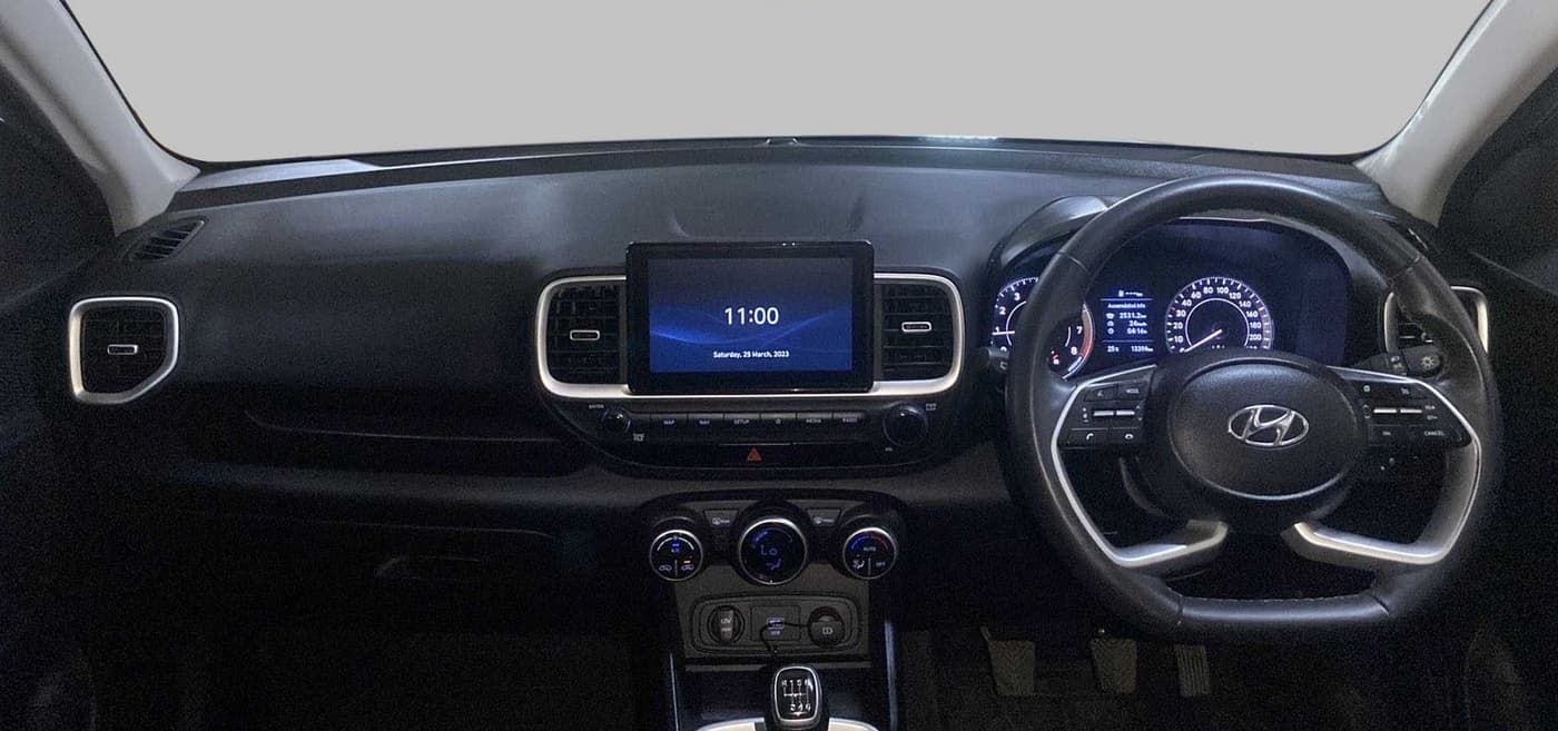 2021 Hyundai VENUE SX 1.0 (O) TURBO, Petrol, Manual, 13,385 km, Dashboard