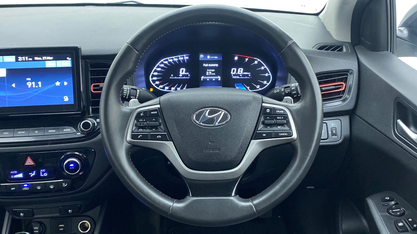 2020 Hyundai Verna SX (O) 1.0 TURBO DCT, Petrol, Automatic, 29,708 km, Steering Wheel Close Up