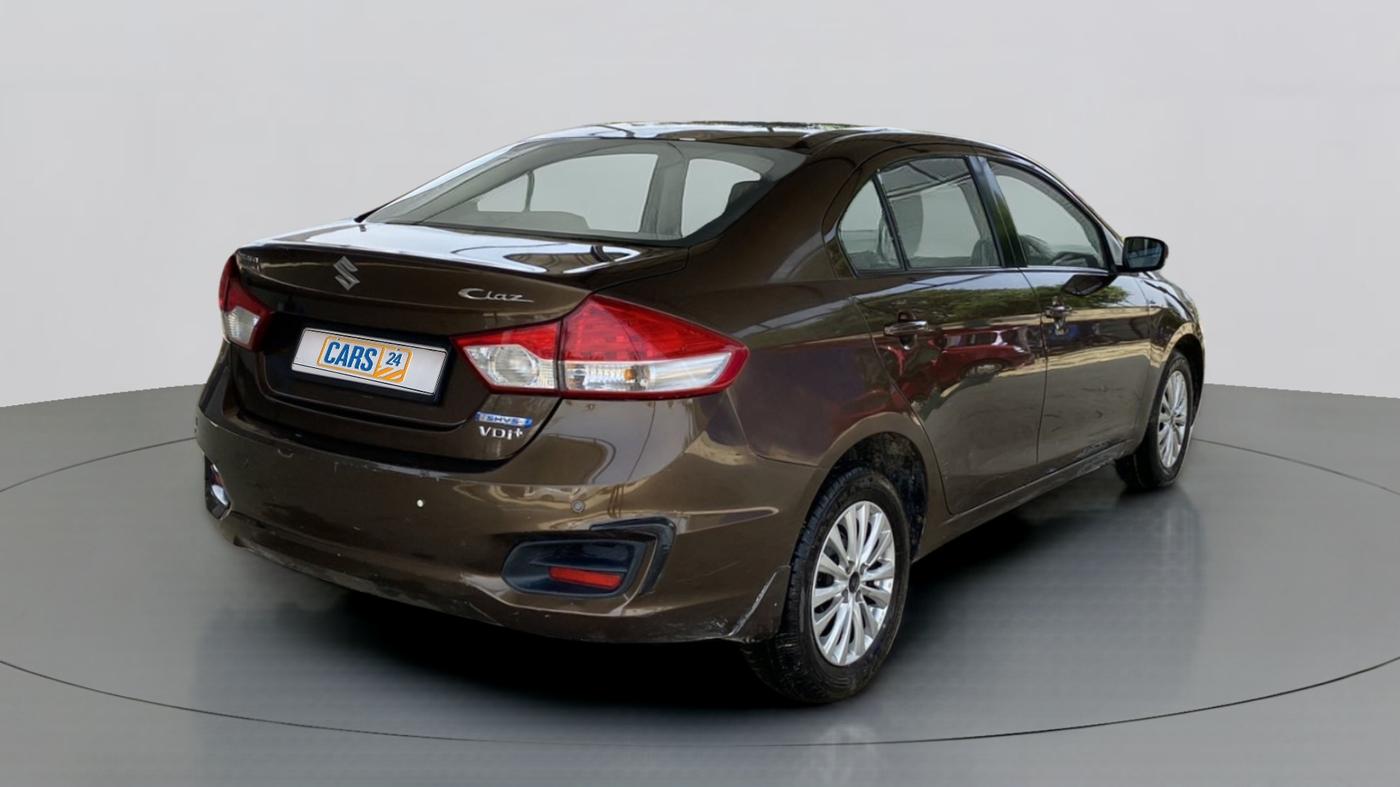 2015 Maruti Ciaz VDI+ SHVS, Diesel, Manual, 86,546 km, Right Back Diagonal