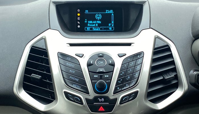 2016 Ford Ecosport TITANIUM 1.5L PETROL AT, Petrol, Automatic, 62,510 km, Infotainment System