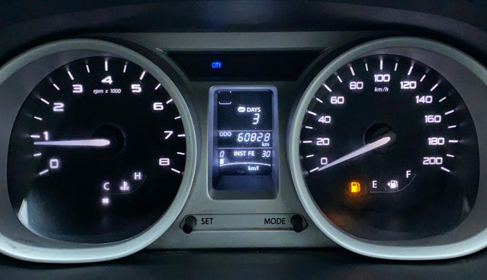 2017 Tata Tiago XZ PETROL, Petrol, Manual, 60,828 km, Odometer Image