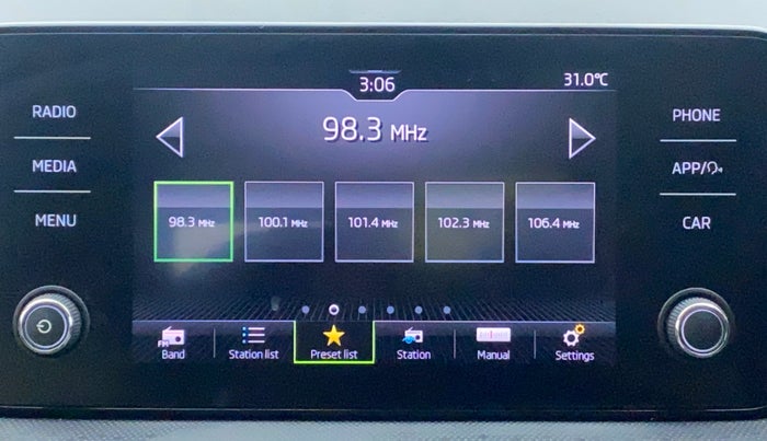 2022 Skoda SLAVIA STYLE 1.0L TSI AT, Petrol, Automatic, 2,125 km, Infotainment System