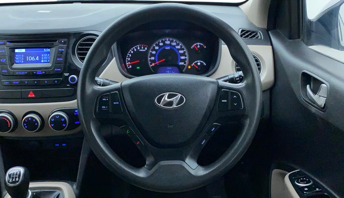 2015 Hyundai Grand i10 SPORTZ 1.2 KAPPA VTVT, Petrol, Manual, 68,443 km, Steering Wheel Close Up