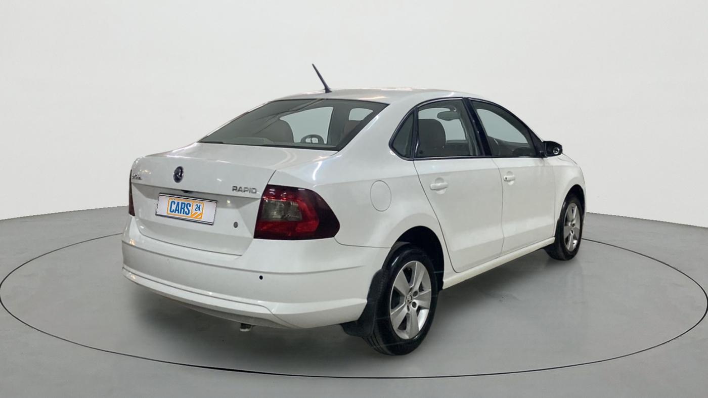 2019 Skoda Rapid 1.5 TDI MT AMBITION, Diesel, Manual, 46,027 km, Right Back Diagonal