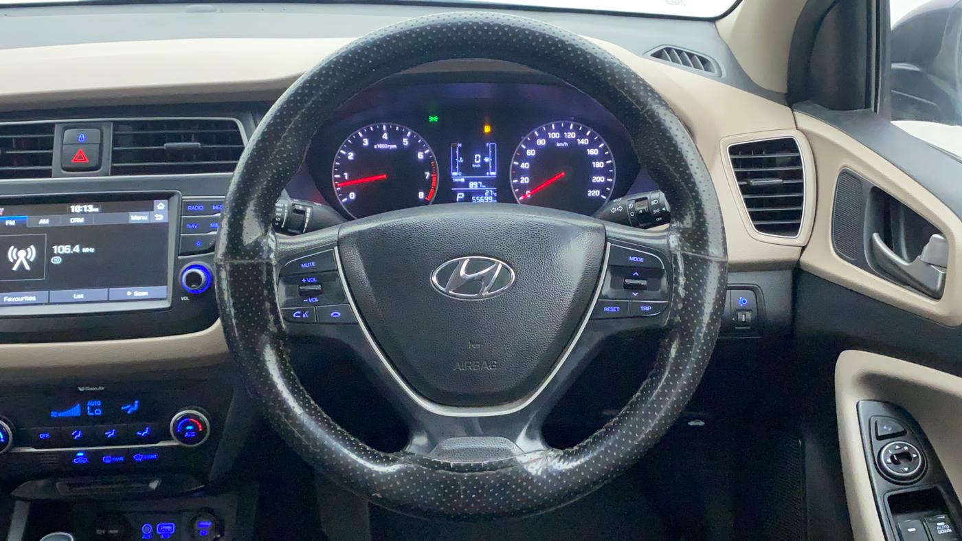 2018 Hyundai Elite i20 ASTA 1.2  CVT, Petrol, Automatic, 56,112 km, Steering Wheel Close Up