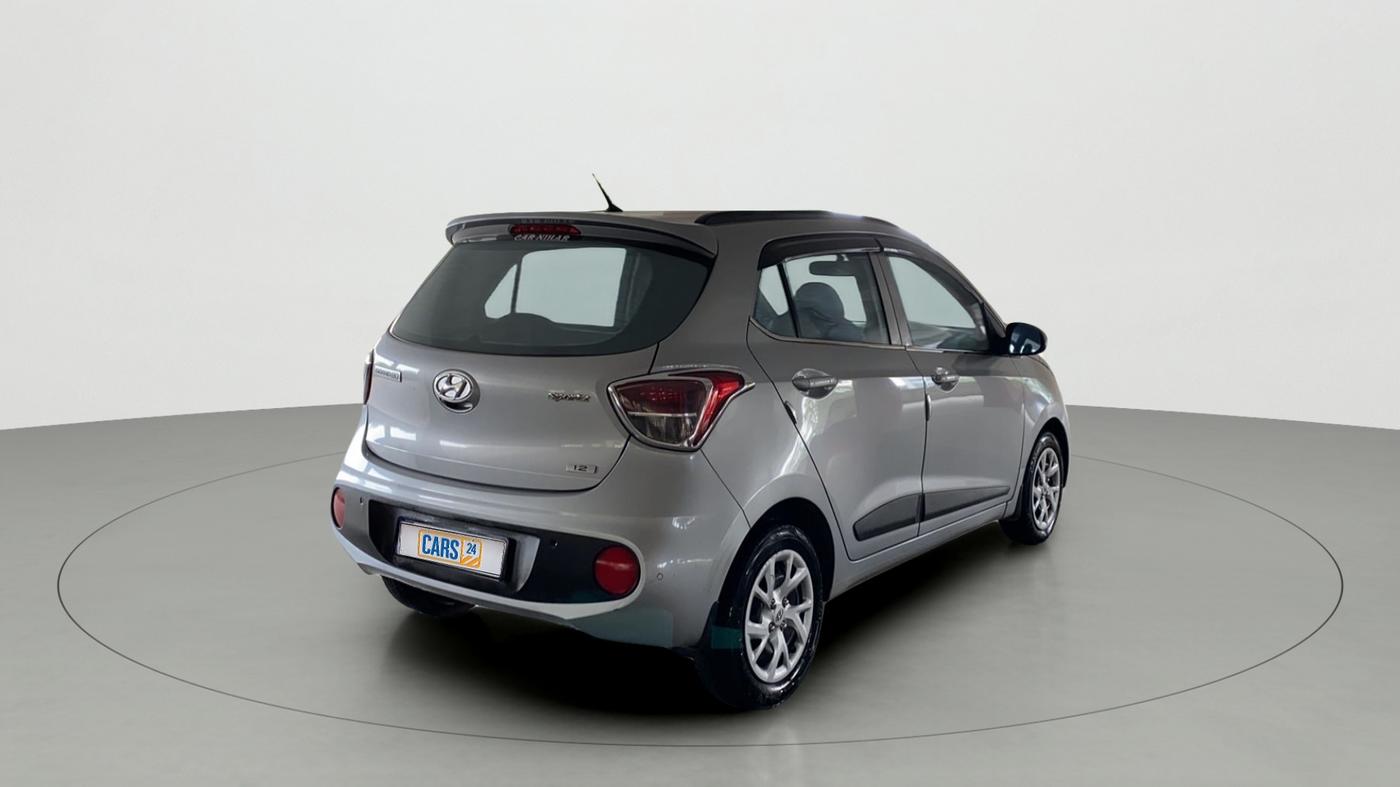 2019 Hyundai Grand i10 SPORTZ 1.2 KAPPA VTVT, Petrol, Manual, 77,363 km, Right Back Diagonal
