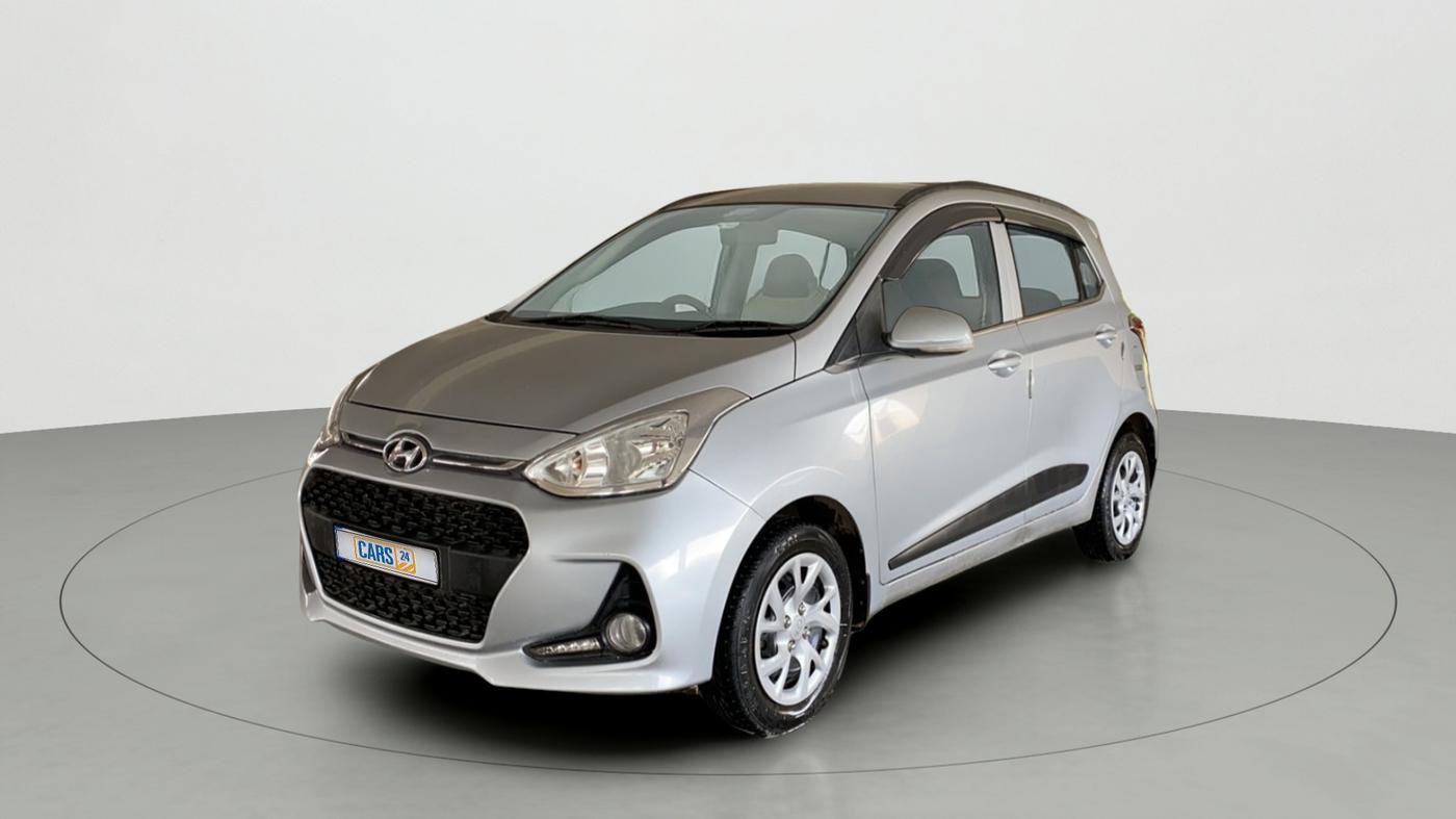 2019 Hyundai Grand i10 SPORTZ 1.2 KAPPA VTVT, Petrol, Manual, 77,363 km, Left Front Diagonal