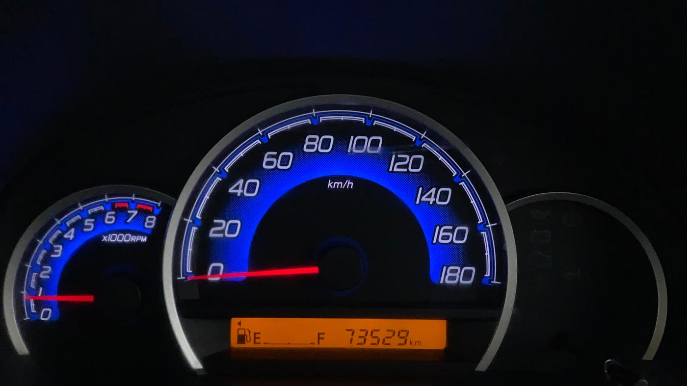 2018 Maruti Wagon R 1.0 VXI, Petrol, Manual, 73,529 km, Odometer Image